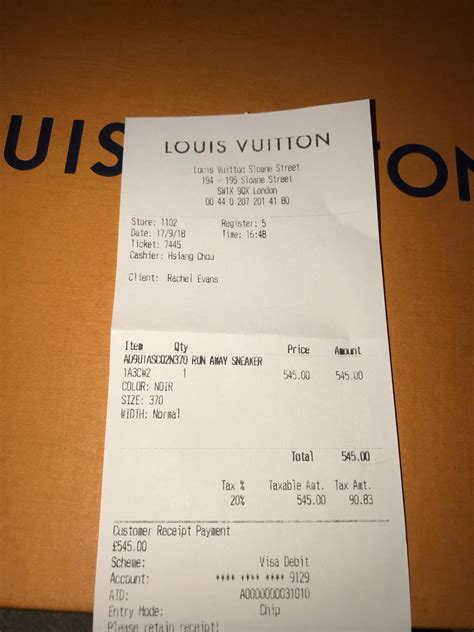 louis vuitton belt receipt|louis vuitton receipt printable.